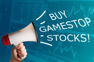 Megafon konuşmasında hisse senedi alım-satım borsasına karşı hisse senedi