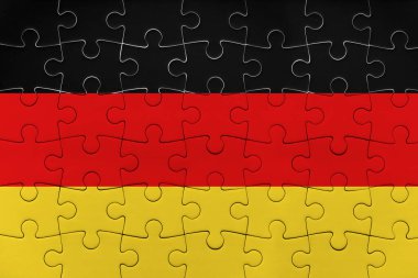 Beyaz yapboz deseni izole edildi