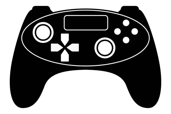 Controlador Jogo Ícone Design Silhueta Vetor Isolado Fundo Branco Ícone — Vetor de Stock