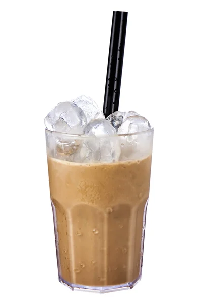 Cocktail koffie Shakerato Iced Espresso geïsoleerd — Stockfoto