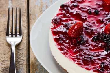 Cheesecake and Silver Fork
