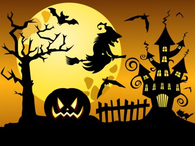 Halloween gece arka plan