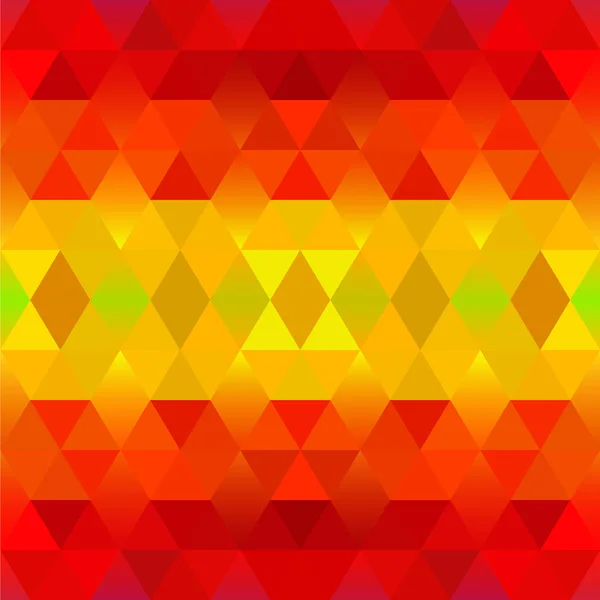 Jasny czerwony i żółty wzór geometryczny — Wektor stockowy