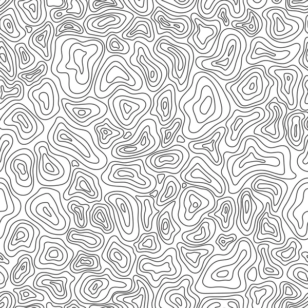 Patrón sin costura lineal vectorial. Textura topográfica abstracta — Vector de stock