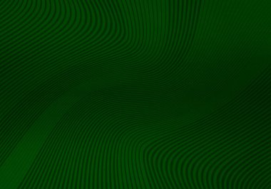 Çizgili Soyut Yeşil Arkaplan. Vektör Minimal Banner. Gradyan ile Minimalist Geometrik Doku.