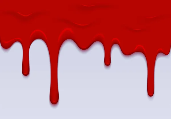 Ilustración Sangre Roja Vector Border Dripping Blood Fondo Abstracto Halloween — Archivo Imágenes Vectoriales