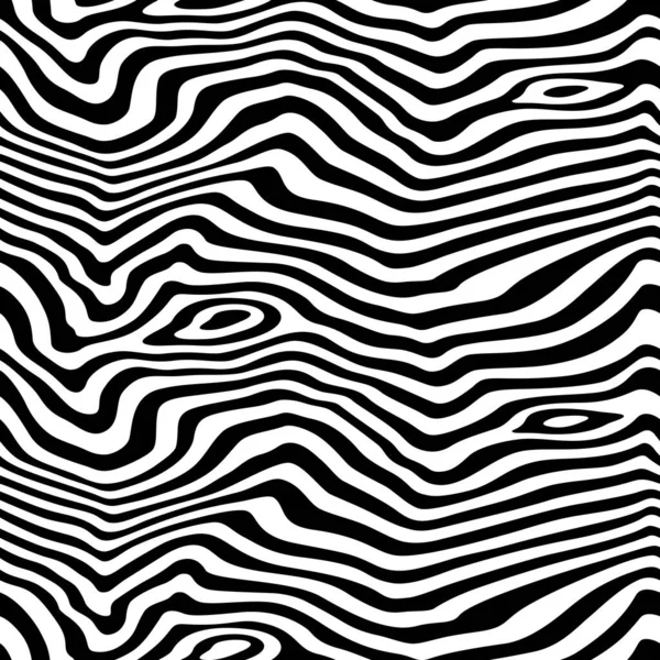 Vektor Sømløse Mønster Med Zebra Print Illustration Med Optisk Illusion Royaltyfrie stock-illustrationer