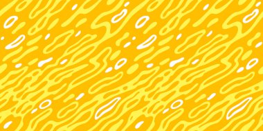 Çizgi film serpintileri olan kusursuz desen. Paketleme ve Pankartlar için Meyve Suyu Gösterimi.