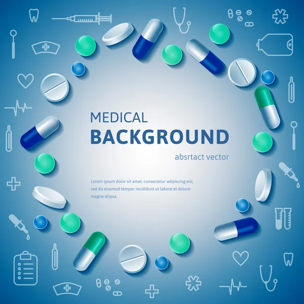 Medicinska abstrakt backgrouns — Stock vektor