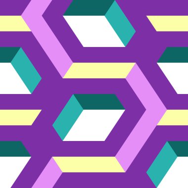 Soyut dikişsiz geometrik desen 