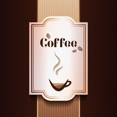 vector coffee label