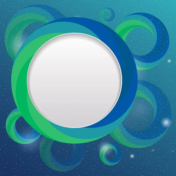 Shiny underwater bubble design template — ストックベクタ