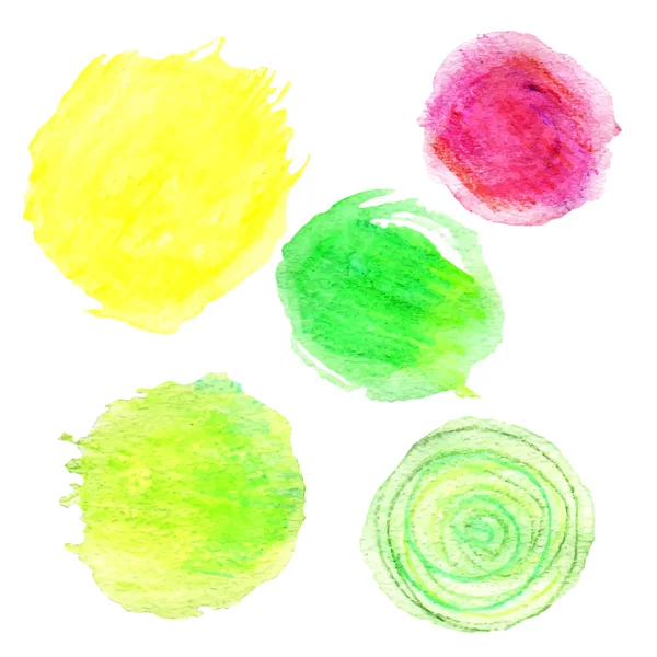 Vectorized watercolor dots — Stok Vektör