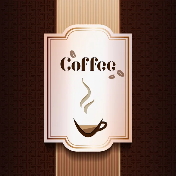 Vector coffee label — 스톡 벡터