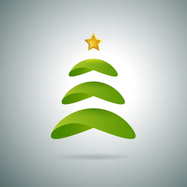 Minimalistic Christmas tree — Stock Vector