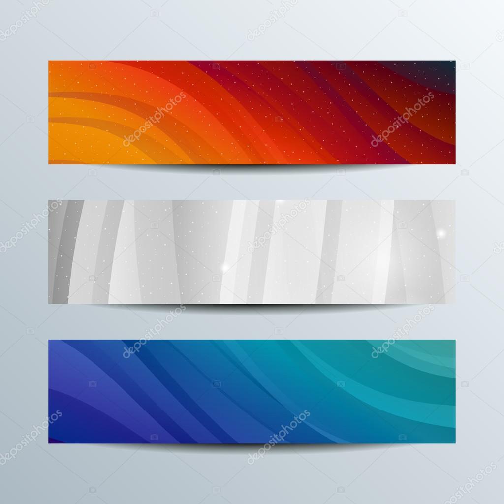 shiny waves banners