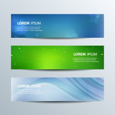 Renkli soyut arkaplan seti.