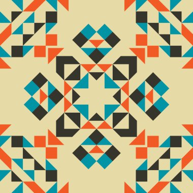 etnik aşiret geometrik seamless modeli