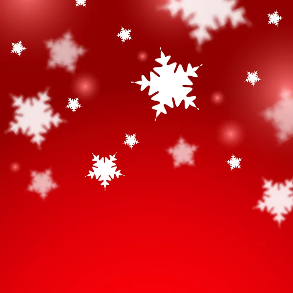 Christmas Blurred Snowflakes Background — ストックベクタ