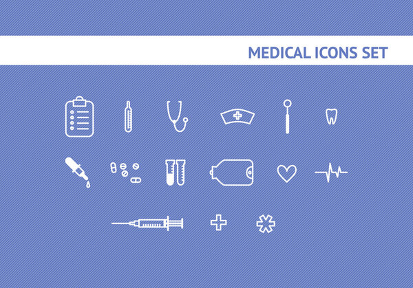 set of the medical icons