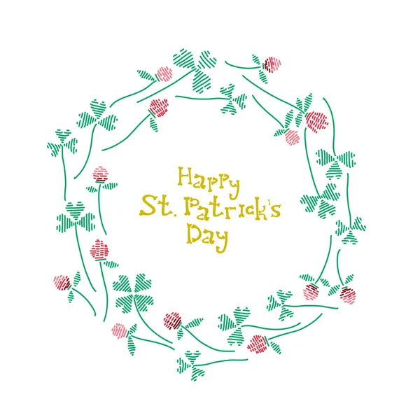St. Patricks day celebration card — стоковий вектор