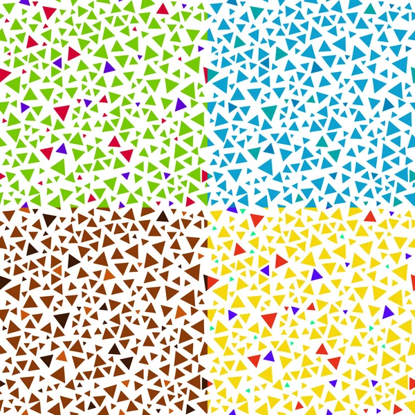 Triangle seamless patterns — ストックベクタ