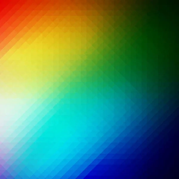 Colorato sfondo arcobaleno triangolare — Vettoriale Stock