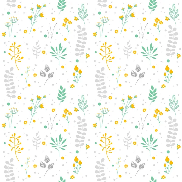 Abstract Floral Graphic Seamless Pattern — Stok Vektör