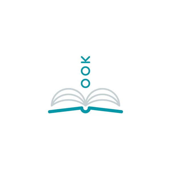 Logo del libro abierto Concepto — Vector de stock