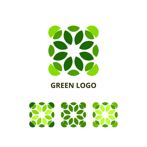 Concepto de logotipo verde — Vector de stock