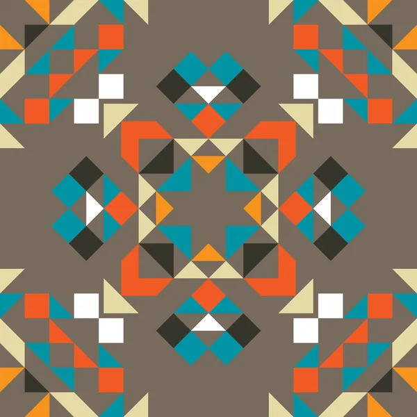 Etnische geometrische naadloze patroon — Stockvector