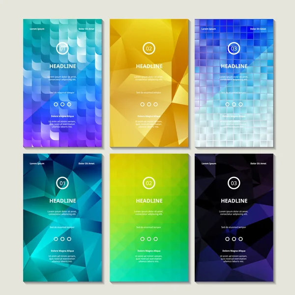 Vector Collection of Bright Colorful Blurb Banners — Stockový vektor