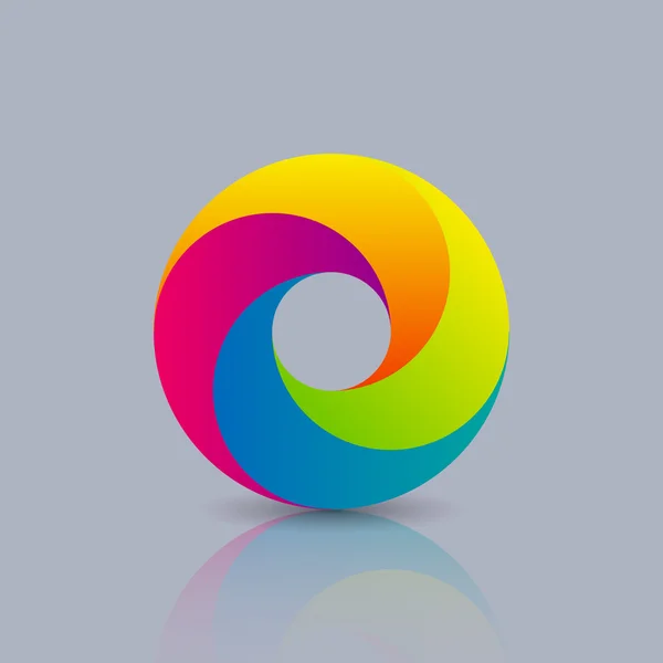 Zakelijke abstracte cirkel pictogram — Stockvector