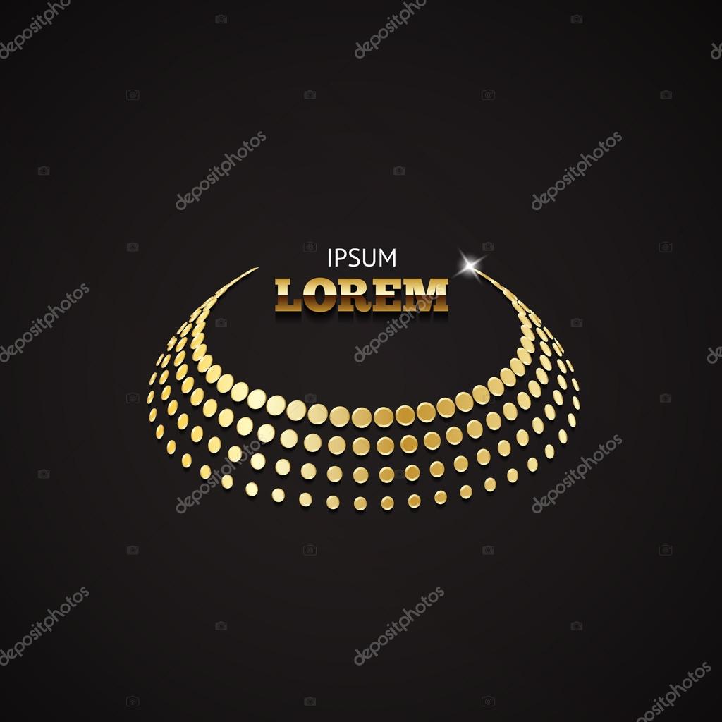 Gold crown logo concept. Shiny corporate business symbol. Vector logotype