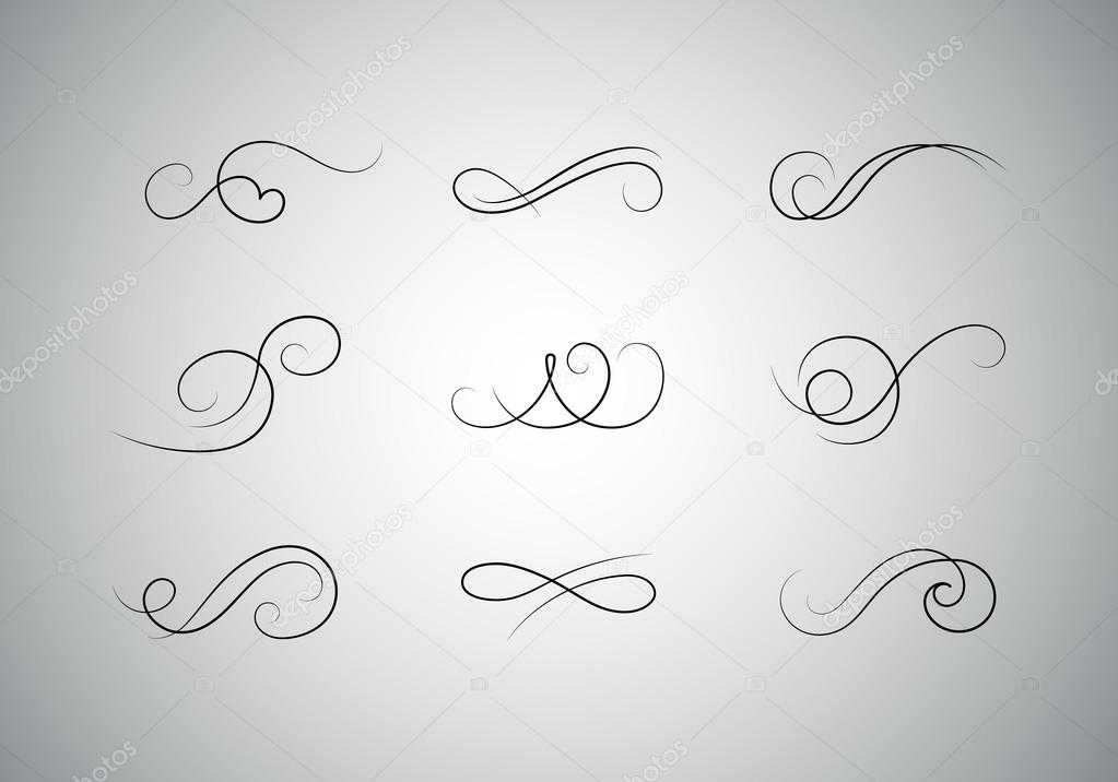 Vector Calligraphic Flourishes