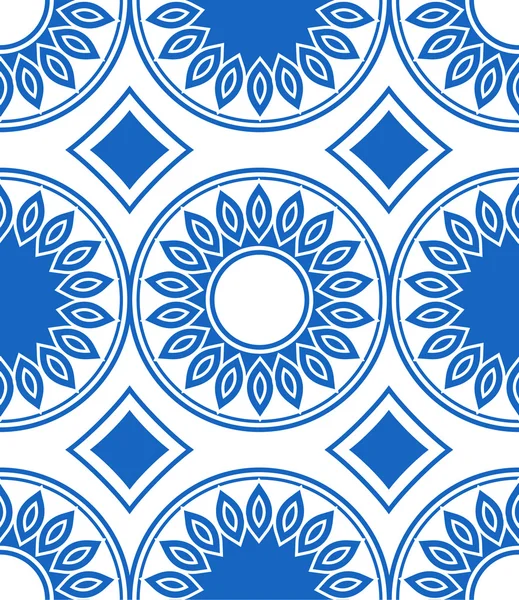 Seamless Pattern in Gzhel Style. — 스톡 벡터