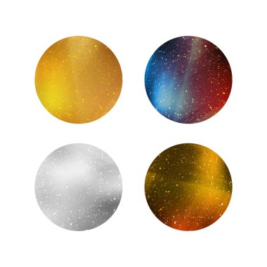 Colorful Shiny Isolated Circles clipart