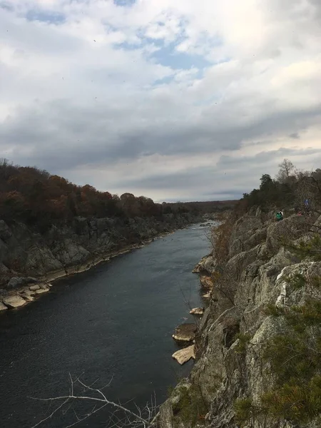 Potomac River Nordöstlich Von Great Falls National Park Herbst — Stockfoto