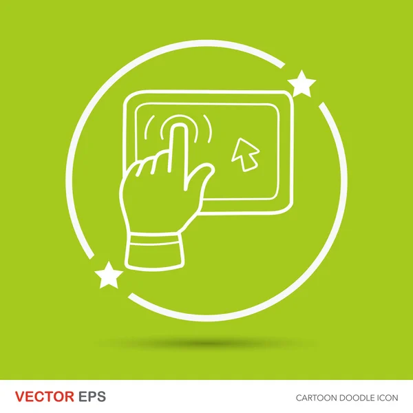 Bombilla doodle vector — Vector de stock