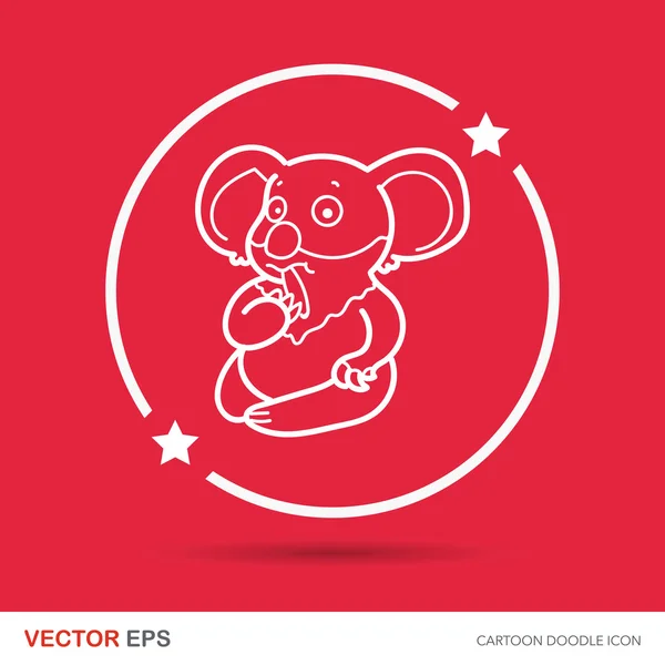 Bombilla doodle vector — Vector de stock