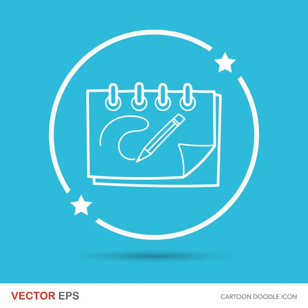 Pintura doodle vector — Vector de stock