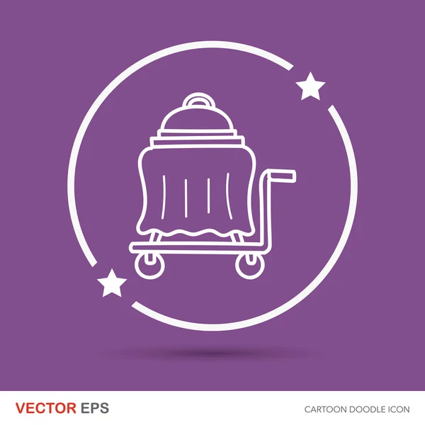 Vector doodle submarino — Vector de stock