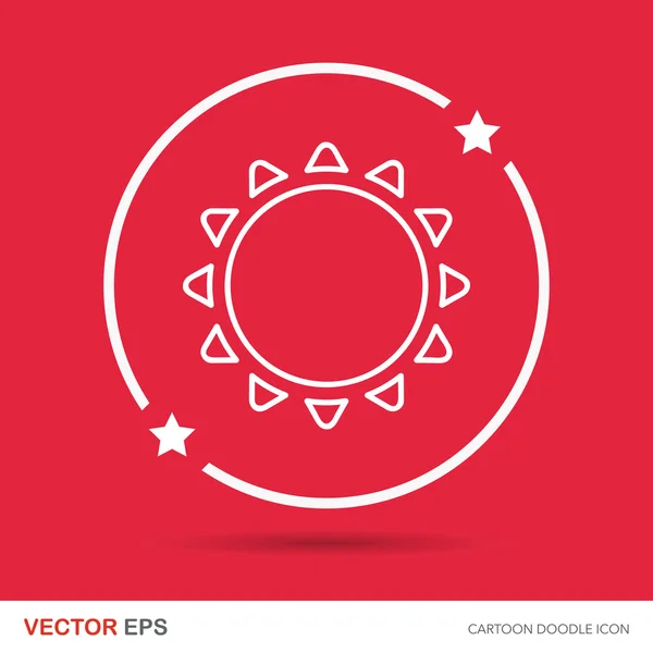 Vector doodle submarino — Vector de stock