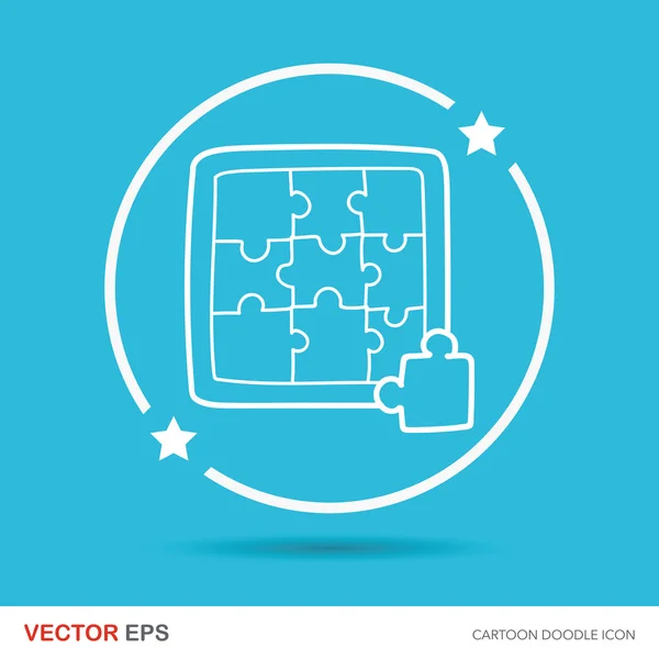 Vector doodle submarino — Vector de stock