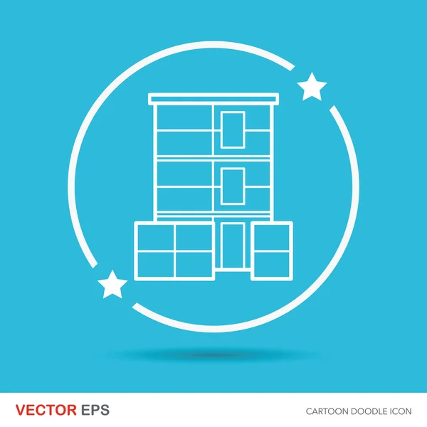 Garnelen-Doodle-Vektor — Stockvektor