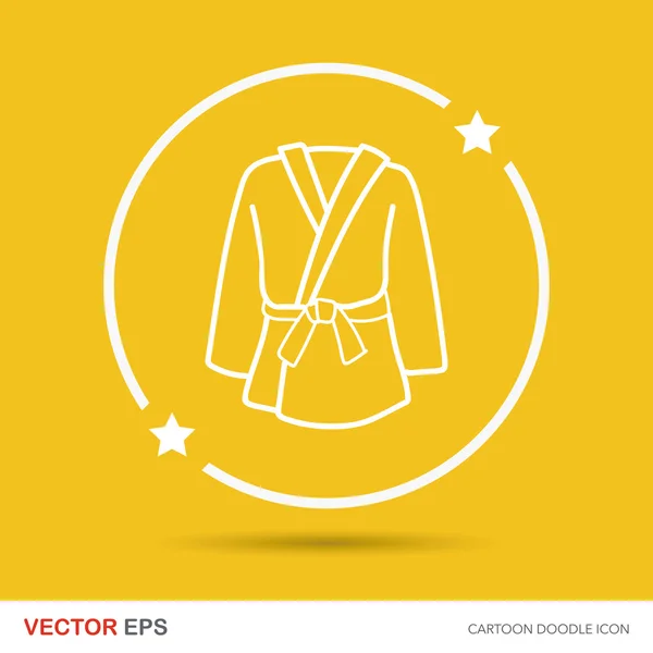 Karate suit doodle — Stock Vector