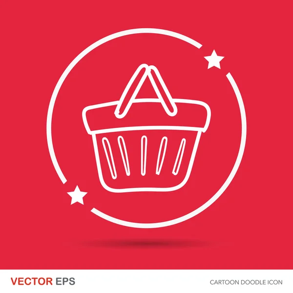 Vetor doodle carne — Vetor de Stock