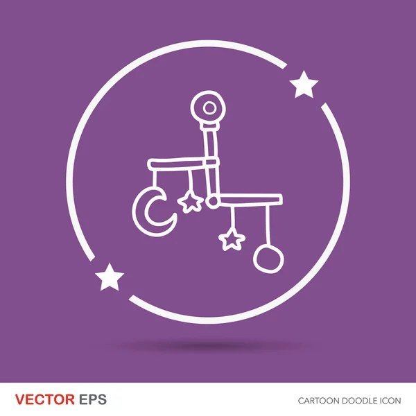 Salchicha doodle vector — Vector de stock