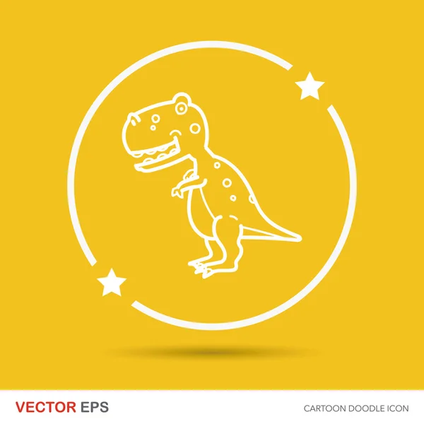 Каракулі динозавра Векторні ілюстрації — стоковий вектор