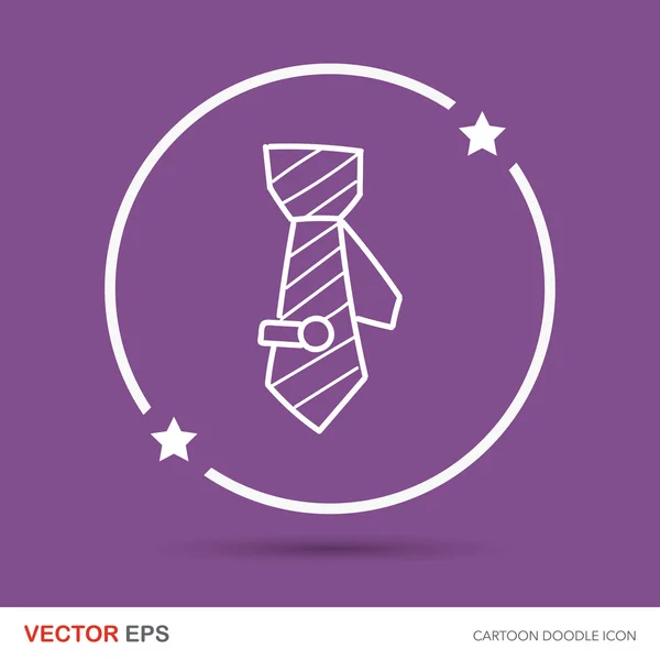 Krawatte Doodle Vektor Illustration — Stockvektor